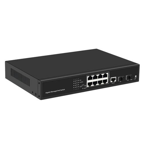 千兆2光8电PoE交换机 20Gbps背板带宽的紧凑型网络交换解决方案