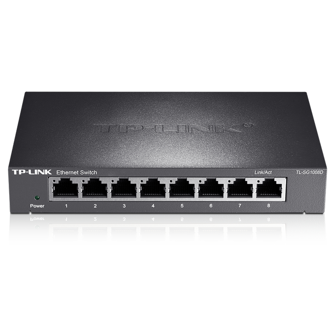 TP-Link 8口千兆企业级交换机 监控网络布线与分流利器